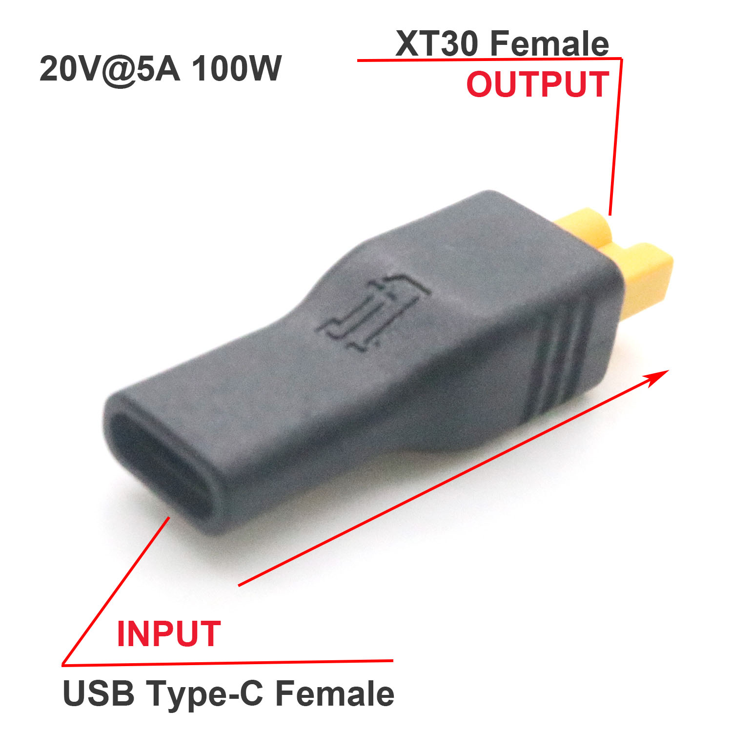 1pc USB Type C Female Input to - Drone Battery Adapter 评论和价格