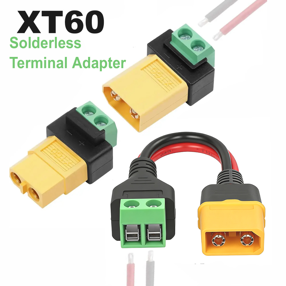 2 Pin XT60 Solderless Male Fem - Drone Solar Charger 评论和价格