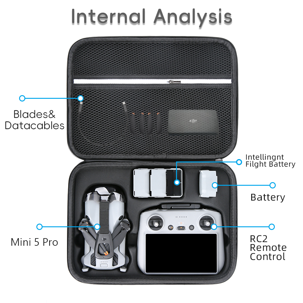 for Mini 5 Pro Case Large Capa - Drone Carrying Case 评论和价格